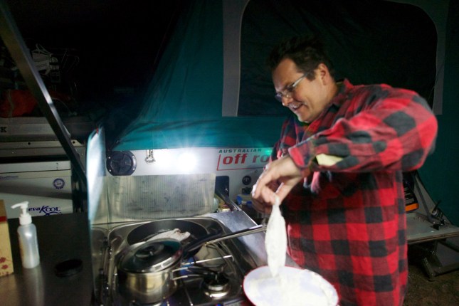 Cooking Barramundi for dinner