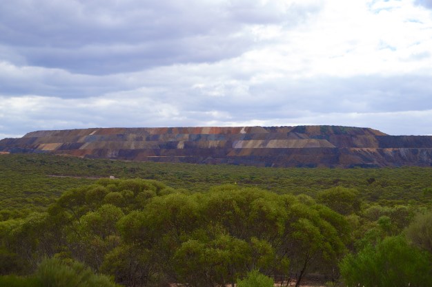 Open cut mine south of Whyalla