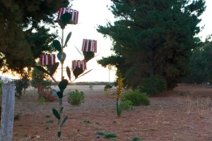 Farm Art - thistles and flowers